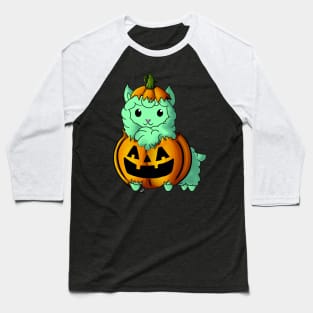 Pumpkin Alpaca Baseball T-Shirt